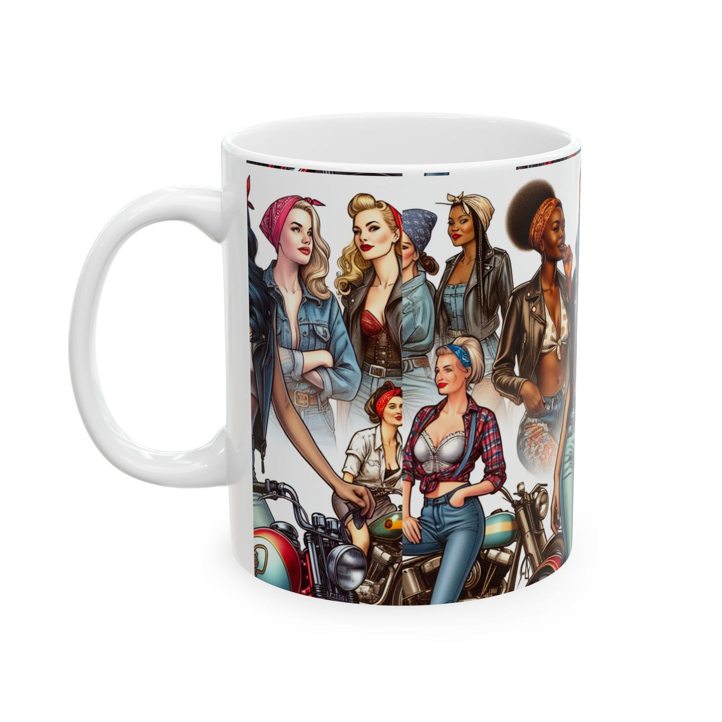 Mug - Biker Collage, Women Who Ride-Coffee gift