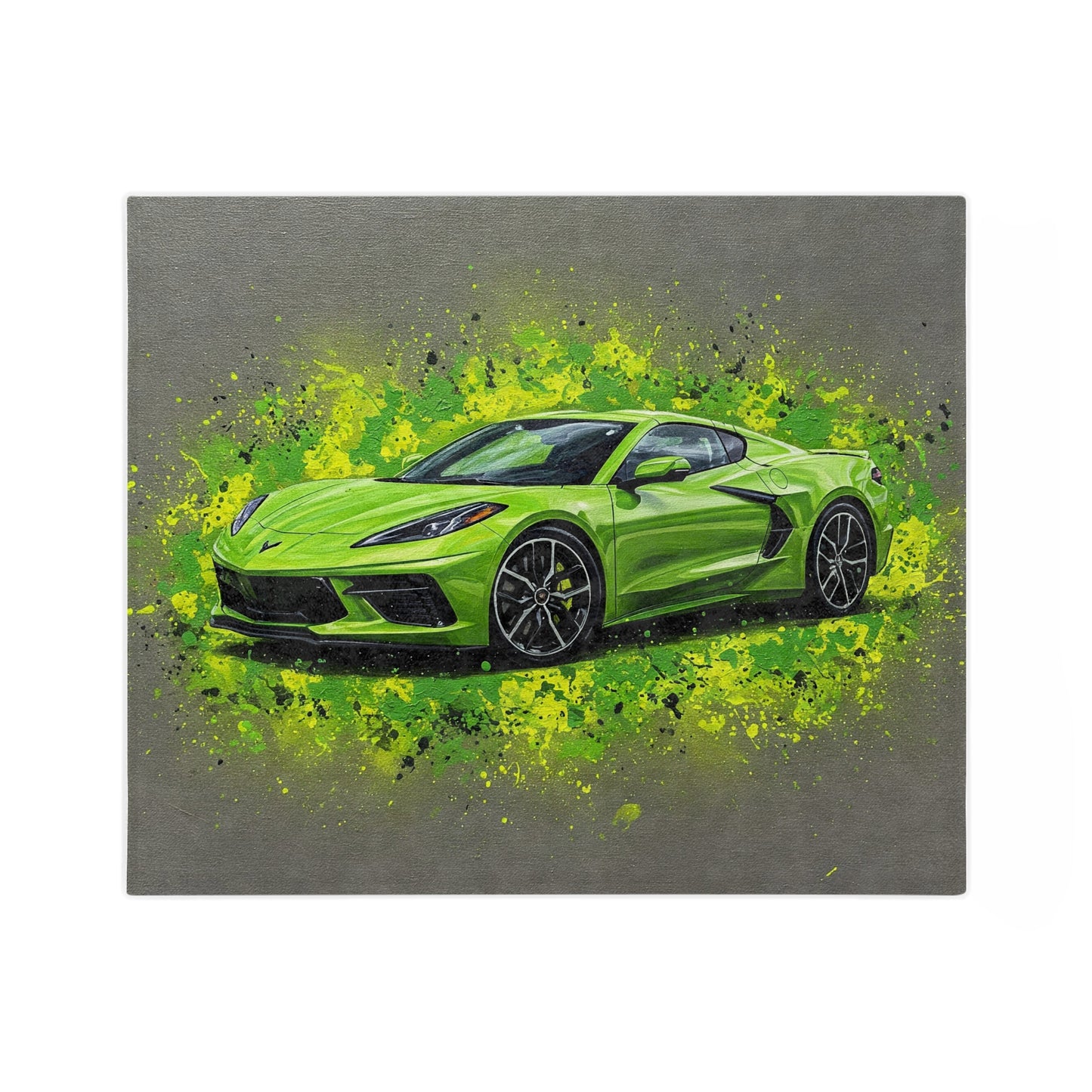 Vibrant Sports Car Velveteen Microfiber Blanket – Perfect for Car Enthusiasts & Cozy Evenings