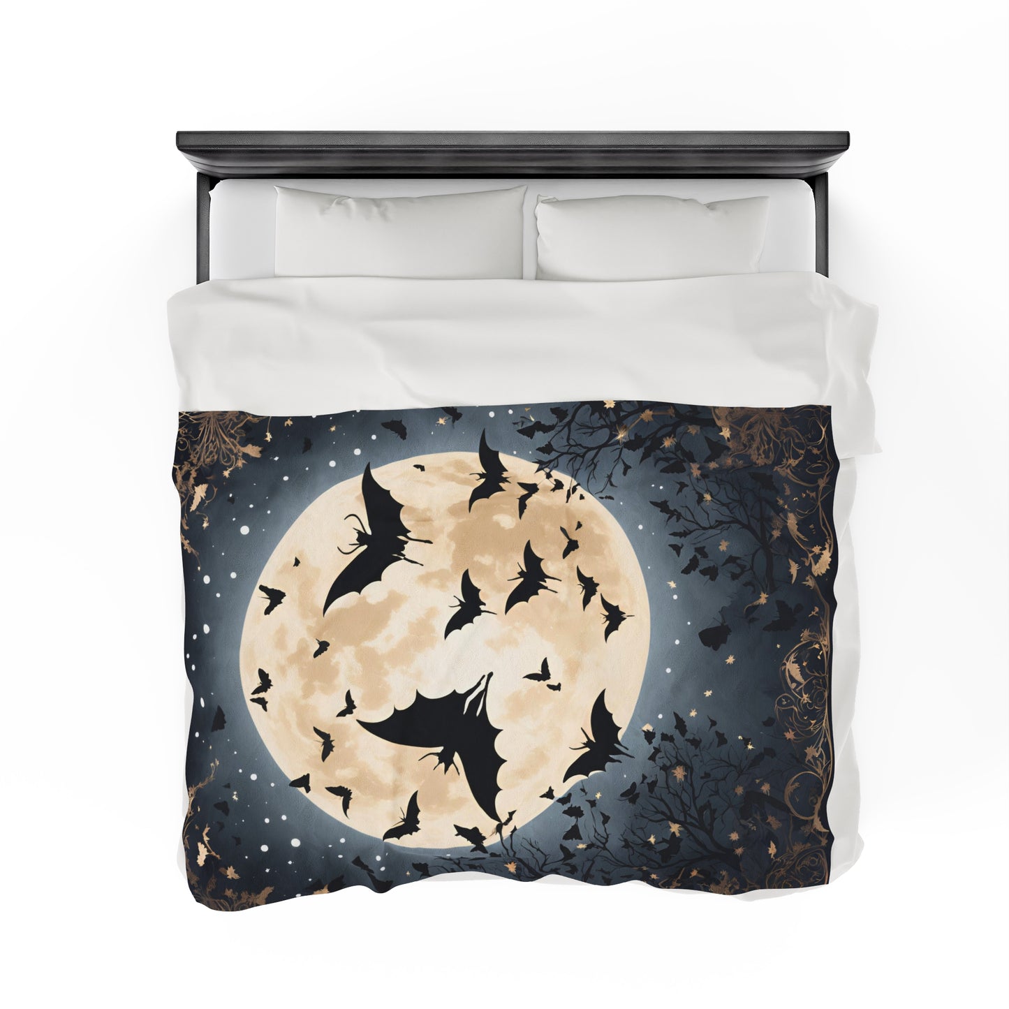 Plush Blanket - Bats in the Moonlight-Wall decor-Couch throw