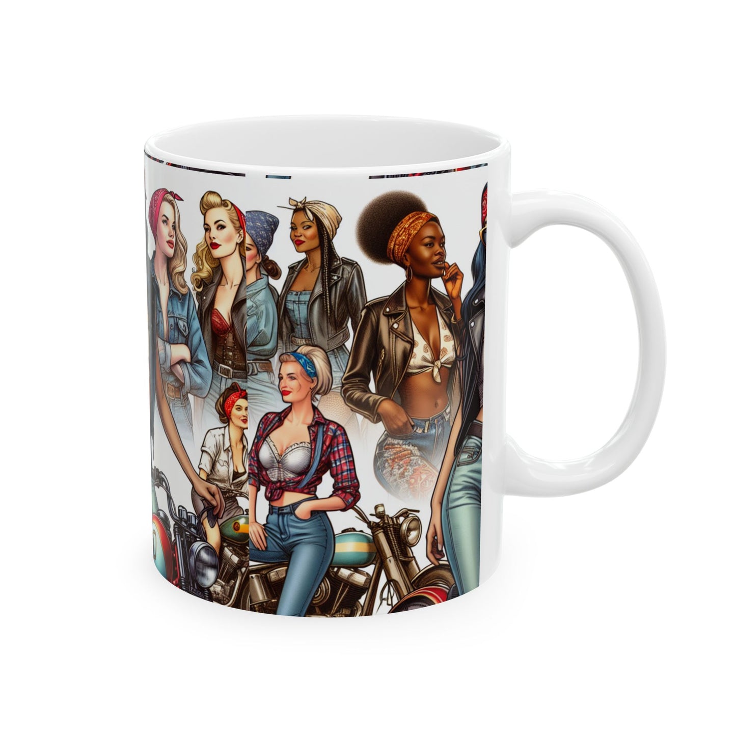 Mug - Biker Collage, Women Who Ride-Coffee gift