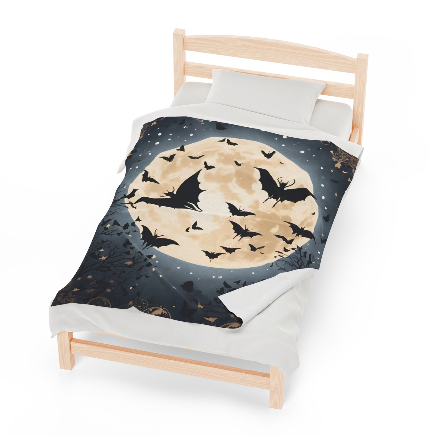 Plush Blanket - Bats in the Moonlight-Wall decor-Couch throw