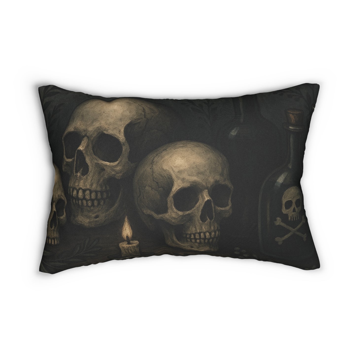 Gothic Skull & Bat Lumbar Pillow, Halloween Decor, Gothic Homeware, Spooky Cushion, Unique Gift for Gothic Enthusiasts, Dark Aesthetic [...]