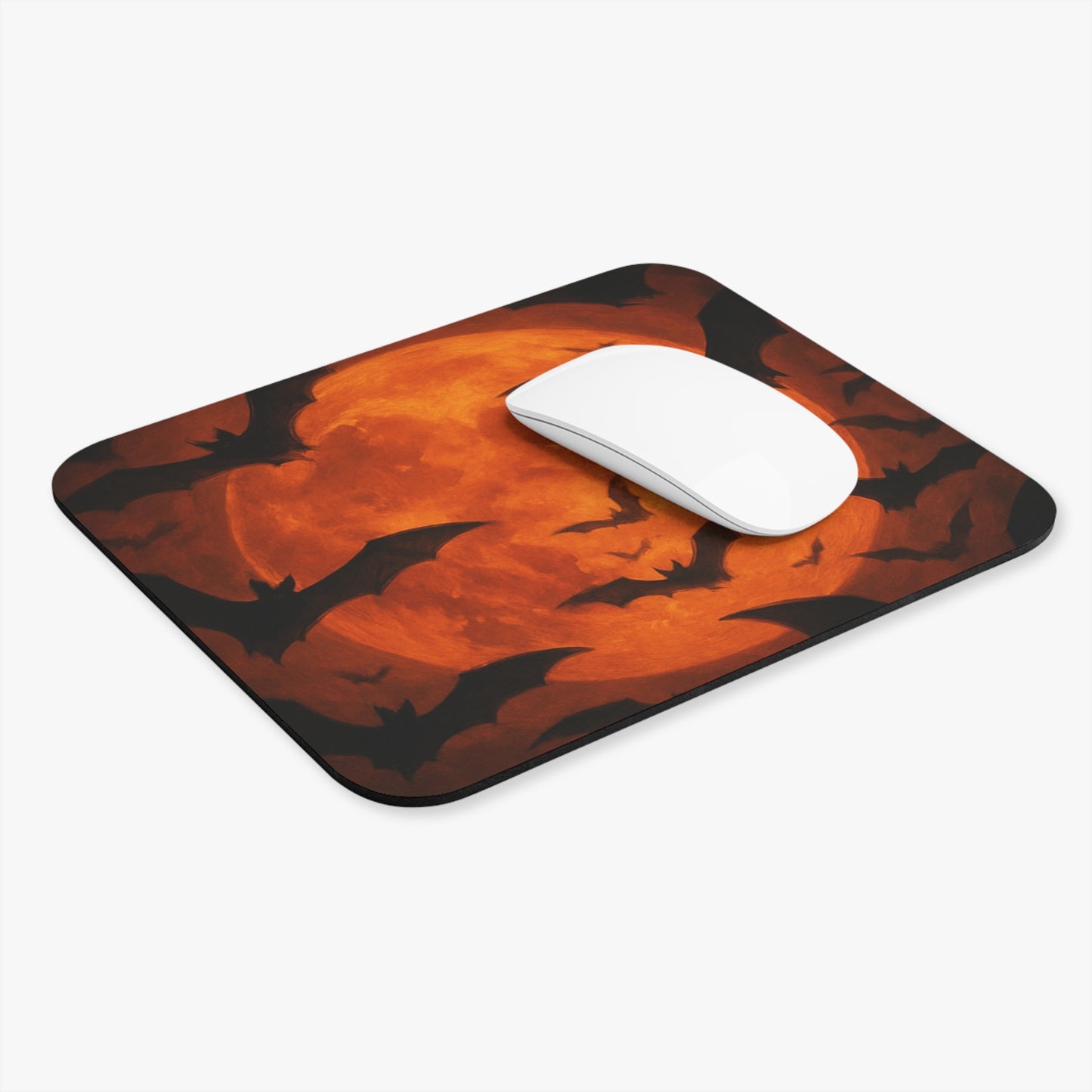 Halloween Bat Mouse Pad, Spooky Mouse Mat for Office, Autumn Decor, Gifts for Gamers, Halloween Decor, Witchy Work Space