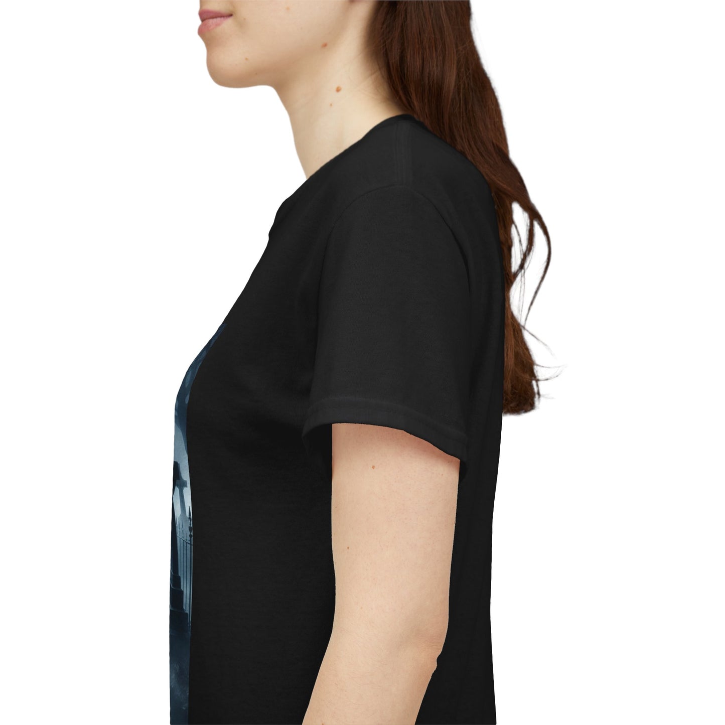 Gothic Tee - Moonlit Cemetery Ride-Gothic Girl-Alternative Fashion
