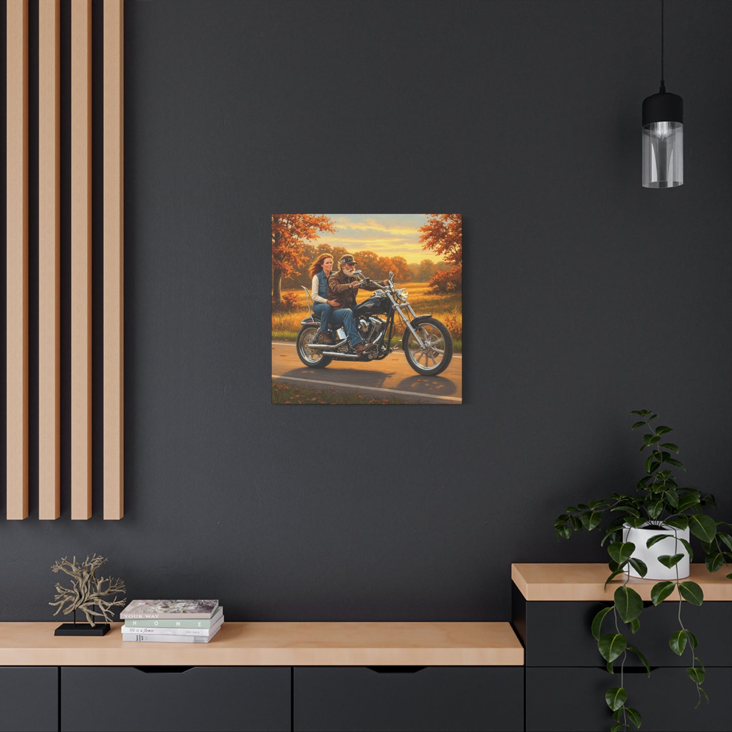 Motorcycle Ride Wall Art – Canvas Art for Motorcycle Lovers & Biker Decor