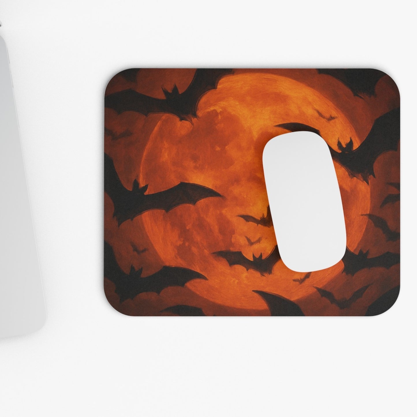 Halloween Bat Mouse Pad, Spooky Mouse Mat for Office, Autumn Decor, Gifts for Gamers, Halloween Decor, Witchy Work Space