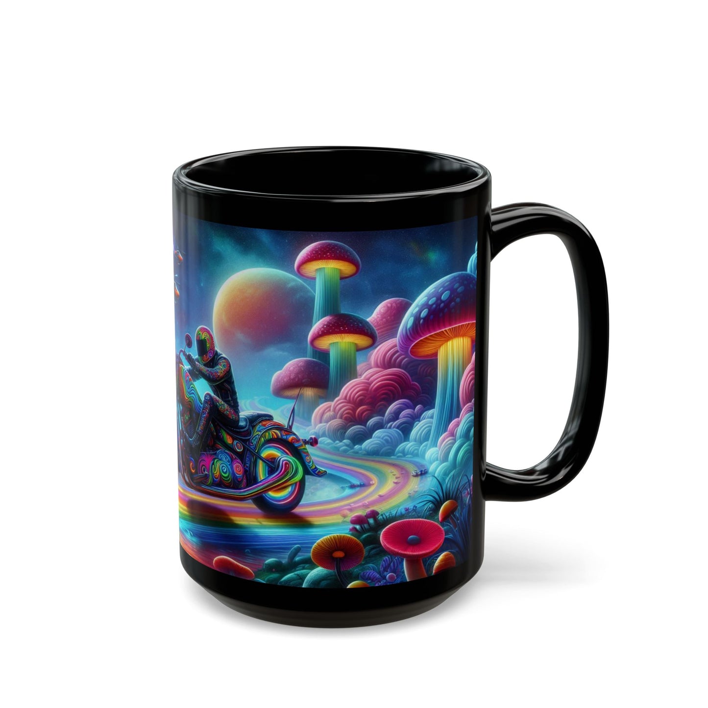 Mug - Psychedelic Motorcycle Trip-15oz Coffee Mug