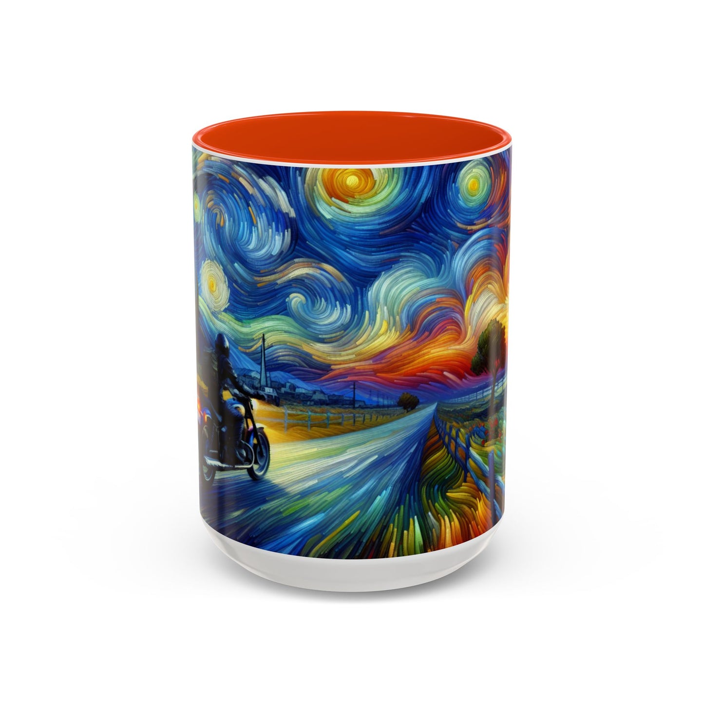 Mug - Van Gogh Style- Motorcycle Ride Coffee Cup