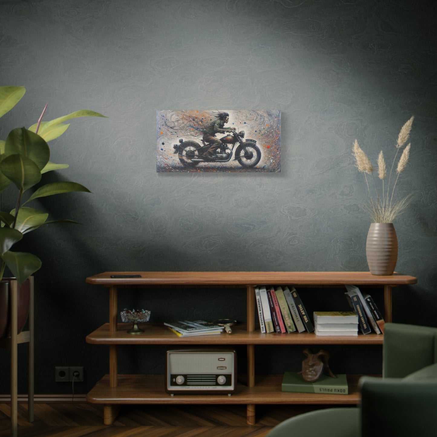 Wall Art-Motorcycle Adventure-Matte Canvas Wall Art - Ideal for Bikers and Art Lovers