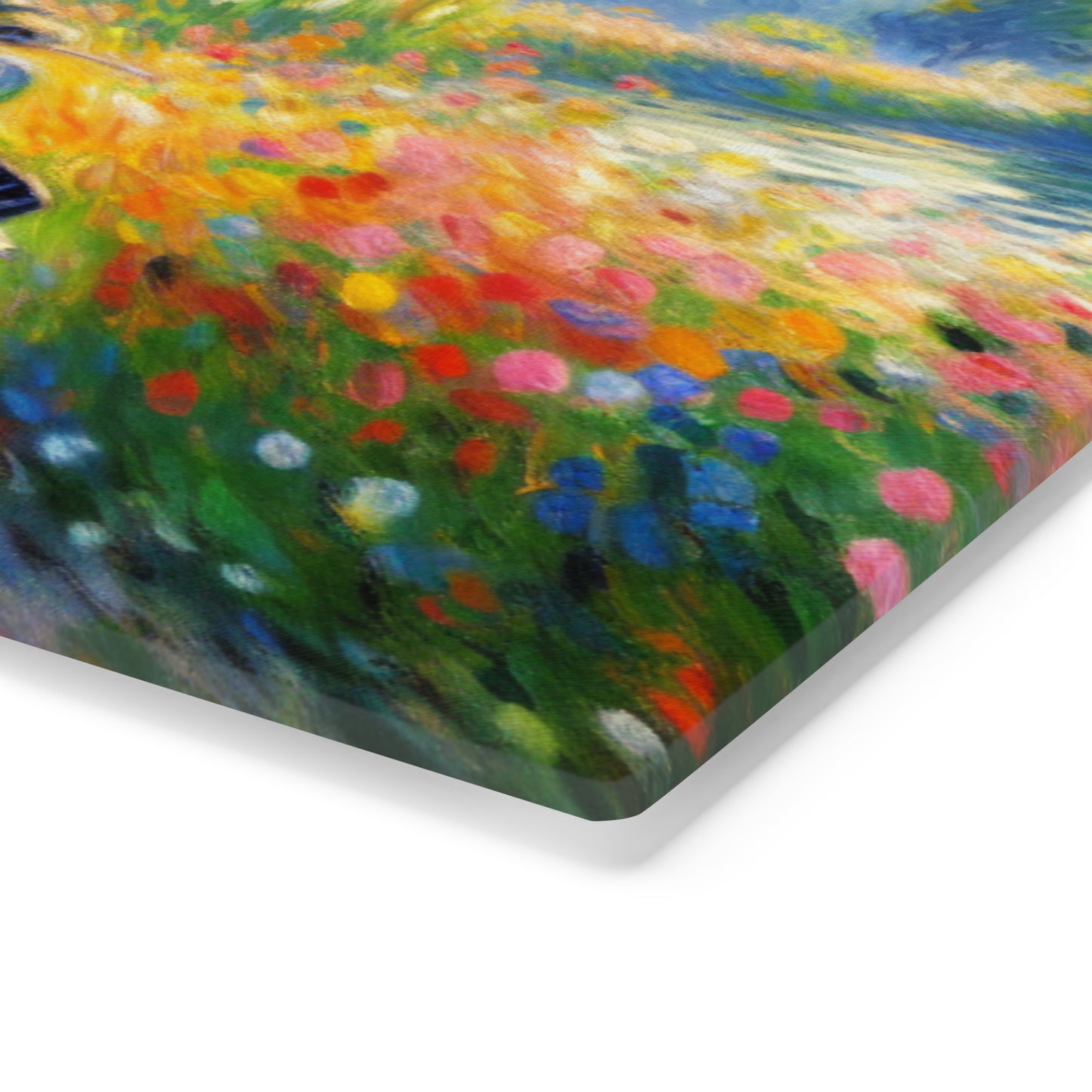 Vintage Monet style Motorcycle Themed Cutting Board - Perfect Gift for Riders