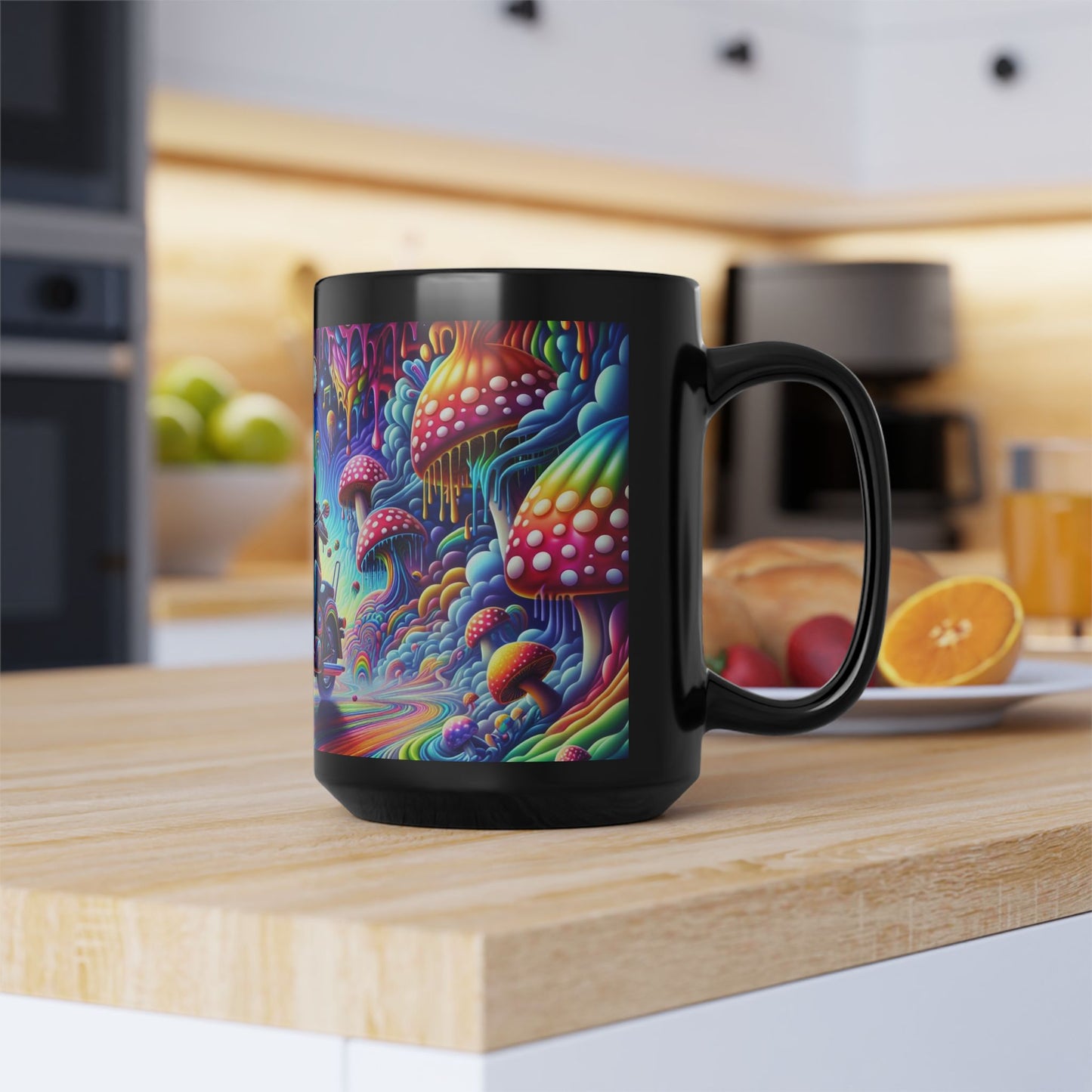 Mug - Psychedelic Motorcycle Trip-Bike Ride-15oz Cup