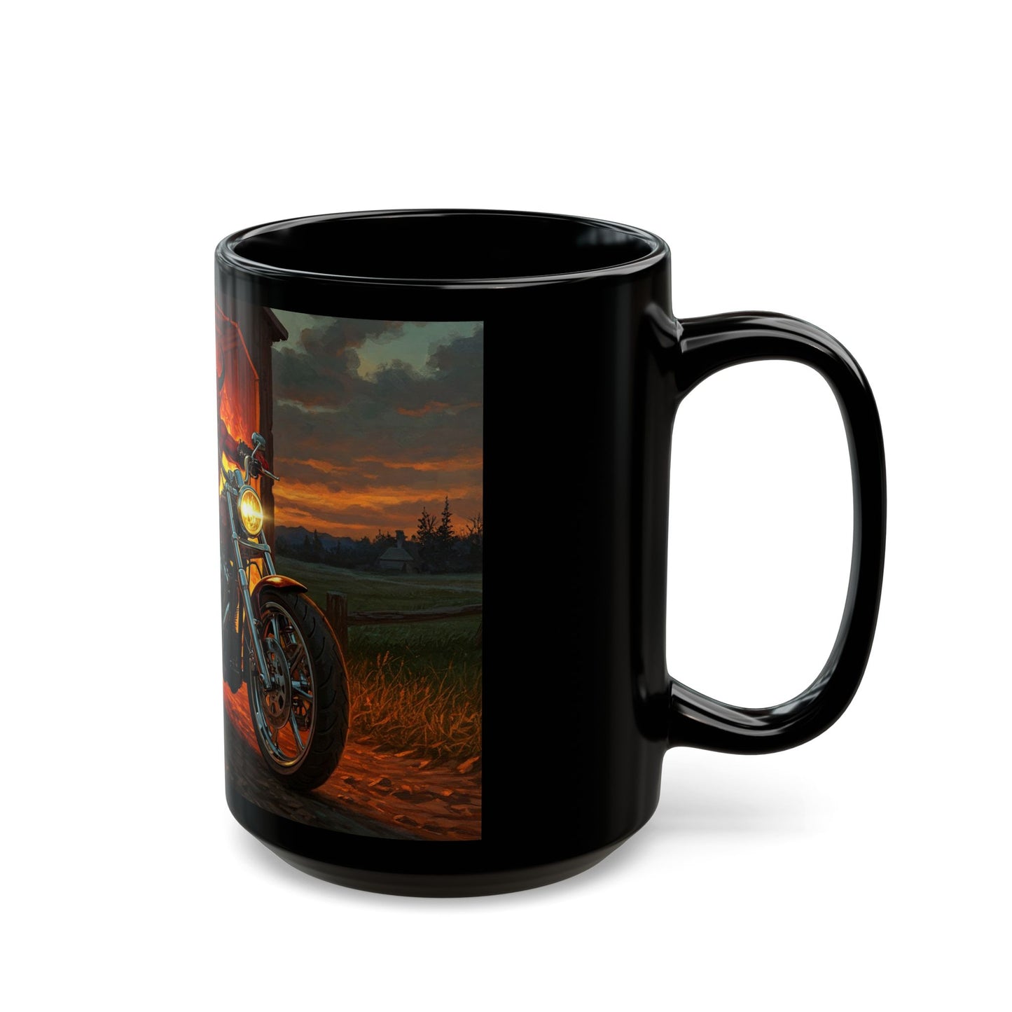 Bold Biker Demon Skull Mug – Motorcycle Coffee Cup for Riders & Enthusiasts