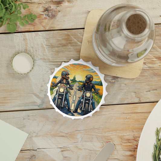 Motorcycle Vintage Bottle Opener, Rider Gift, Barware, Biker Decor, Rustic Kitchen Accessory, Unique Housewarming Present
