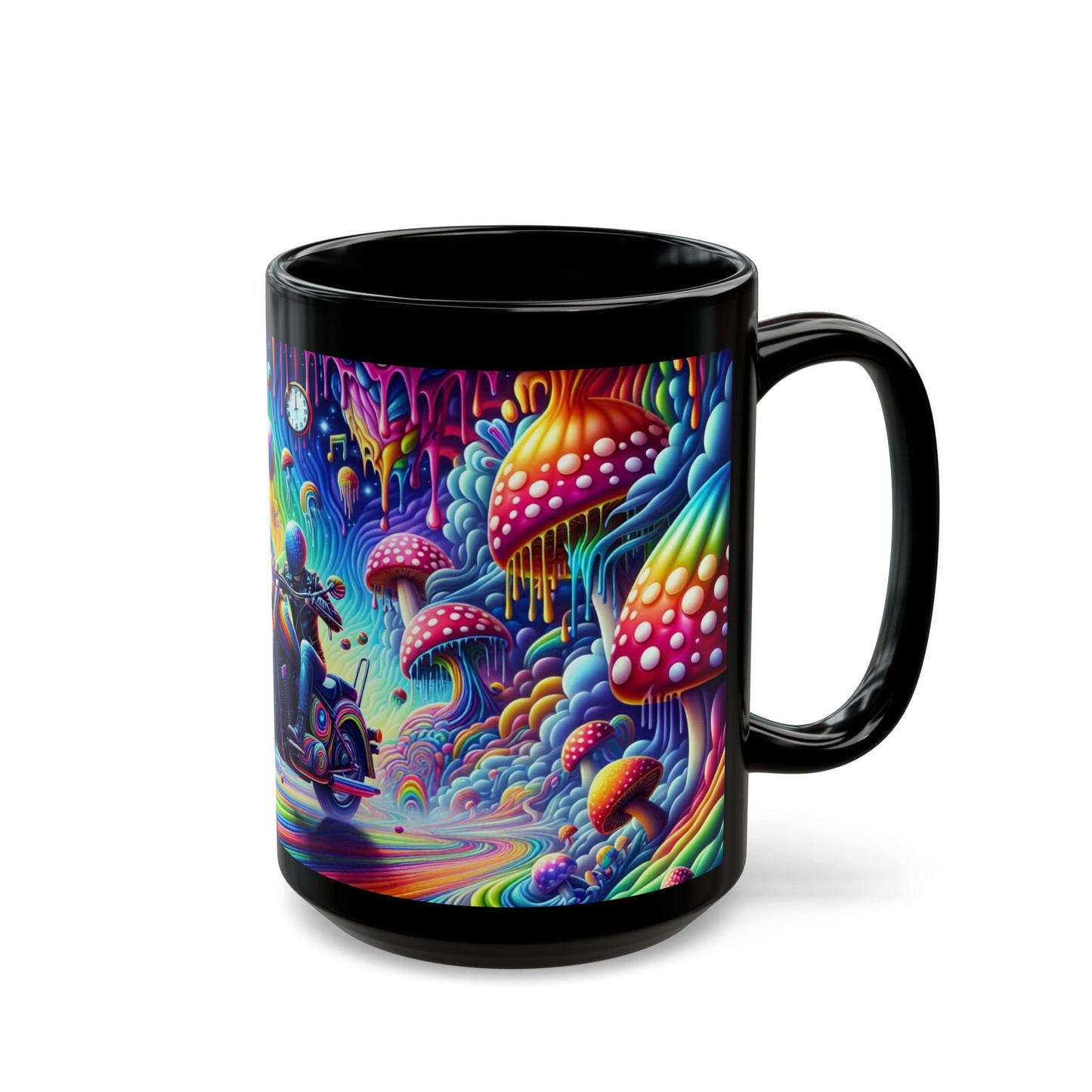 Mug - Psychedelic Motorcycle Trip-Bike Ride-15oz Cup