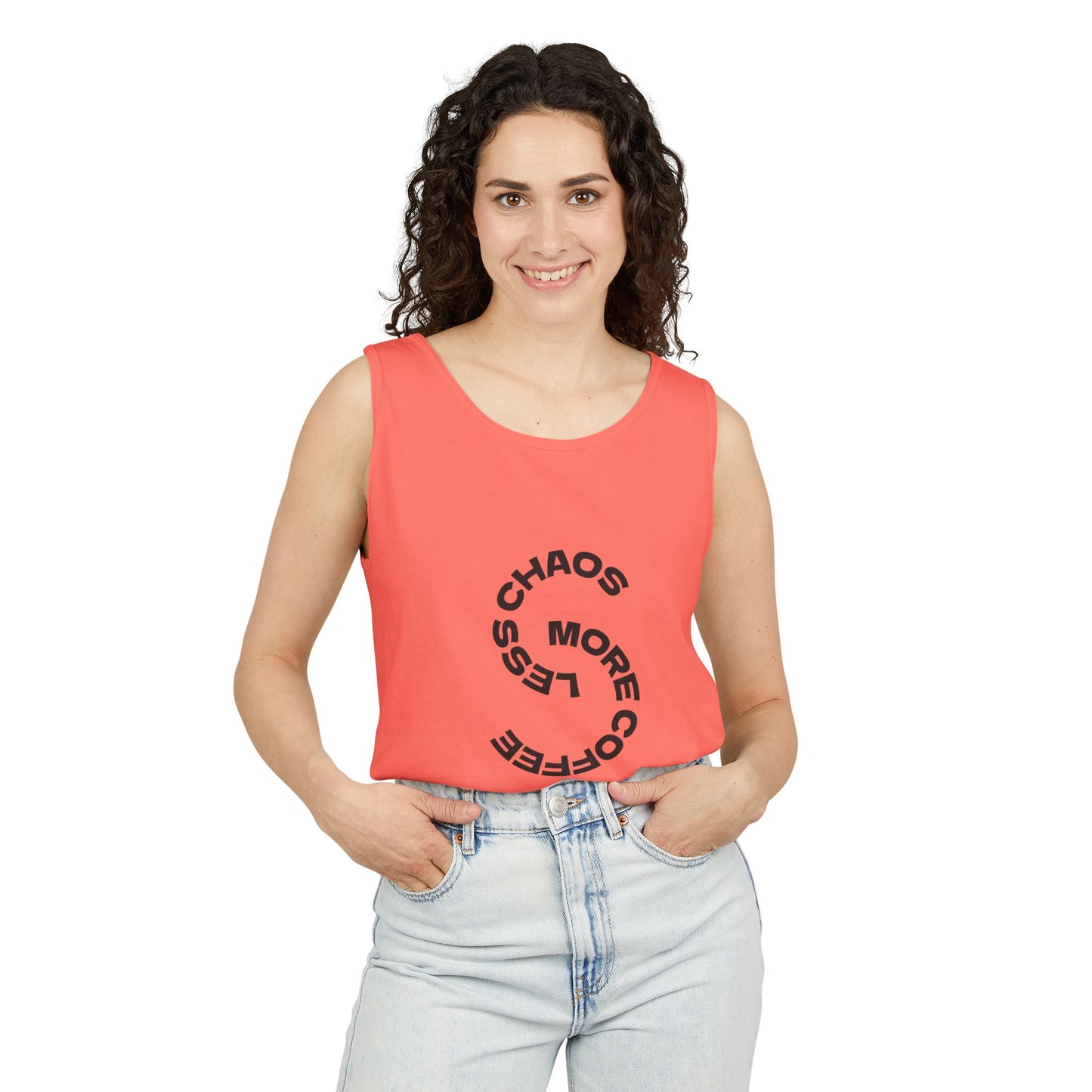 Unisex Coffee Vibes Tank Top - Ideal for Baristas, Coffee Lovers, Casual Wear, Summer Events, or Gifts