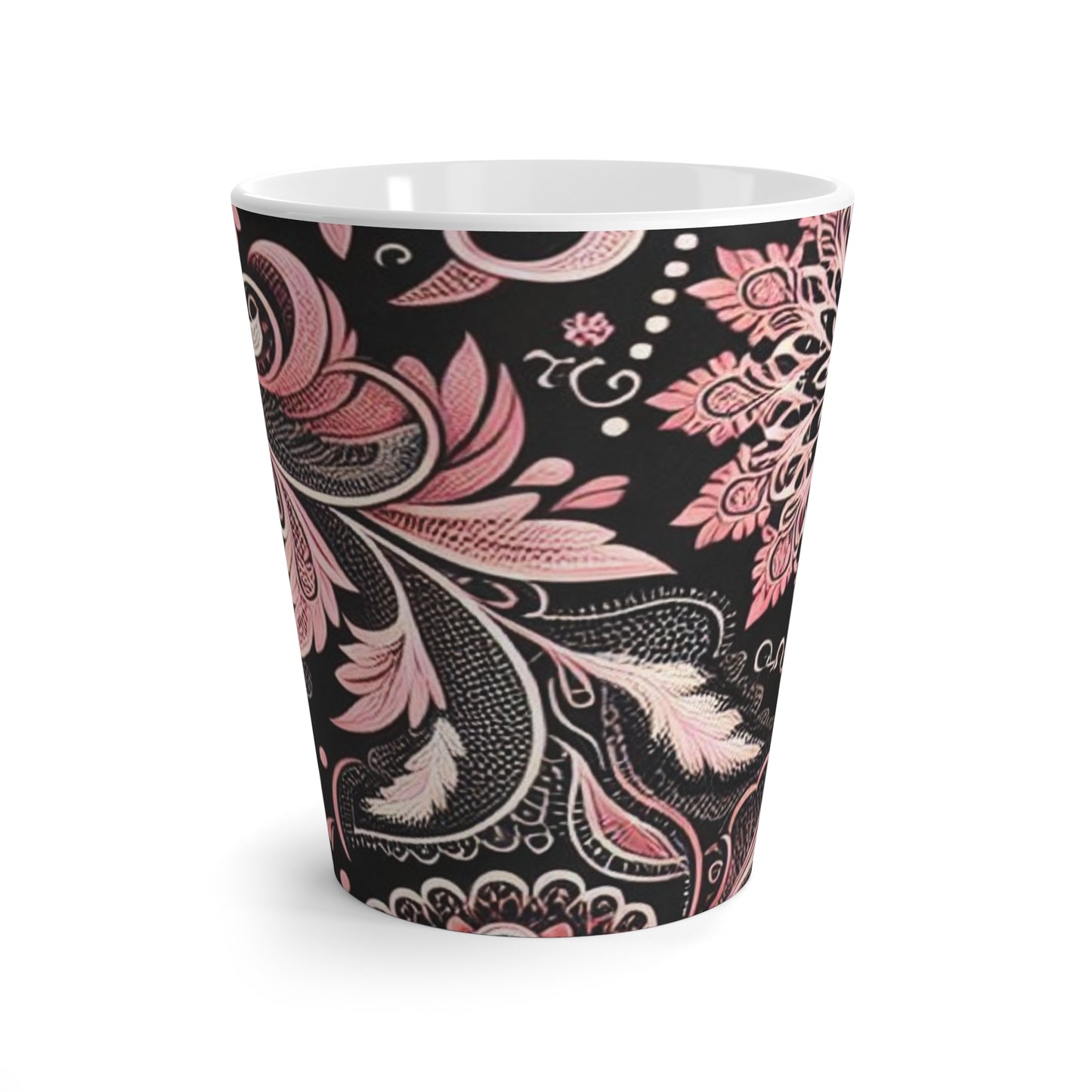 Latte Mug - Bold Pink Ceramic Latte Mug – Cute Coffee Gift for Women