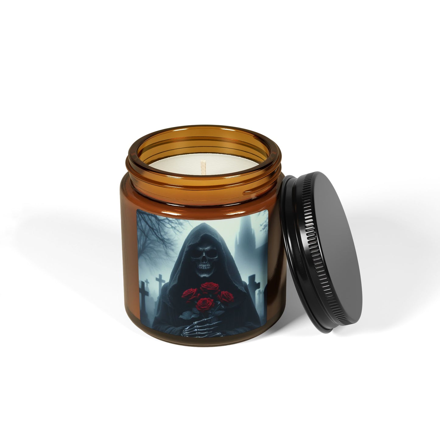 Dark Beauty Scented Soy Candle - Gothic Decor, Aromatherapy Gift, Halloween Decor, Relaxation Candle, Home Fragrance