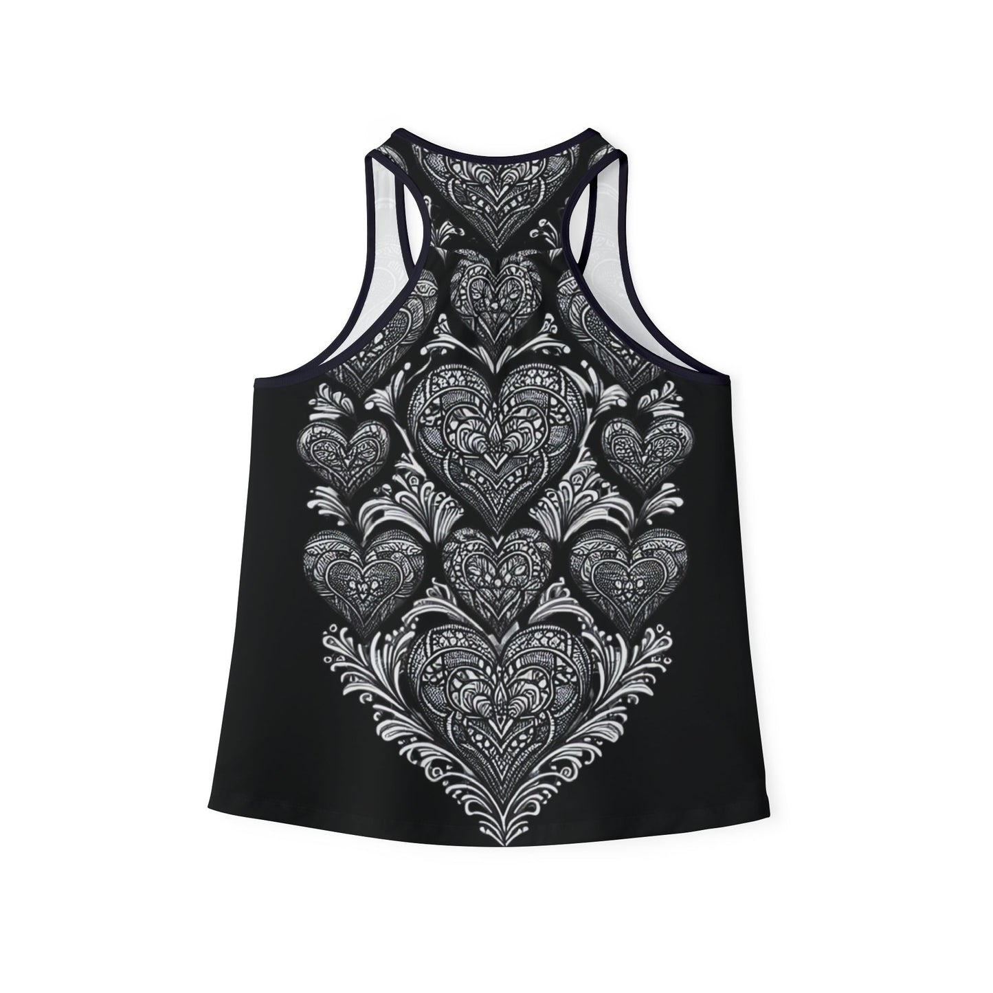 Tank Top-Lacy Hearts-Boho Chic