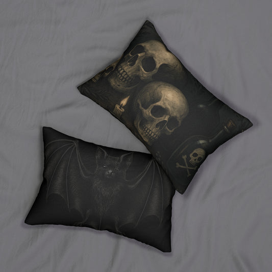 Gothic Skull & Bat Lumbar Pillow, Halloween Decor, Gothic Homeware, Spooky Cushion, Unique Gift for Gothic Enthusiasts, Dark Aesthetic [...]