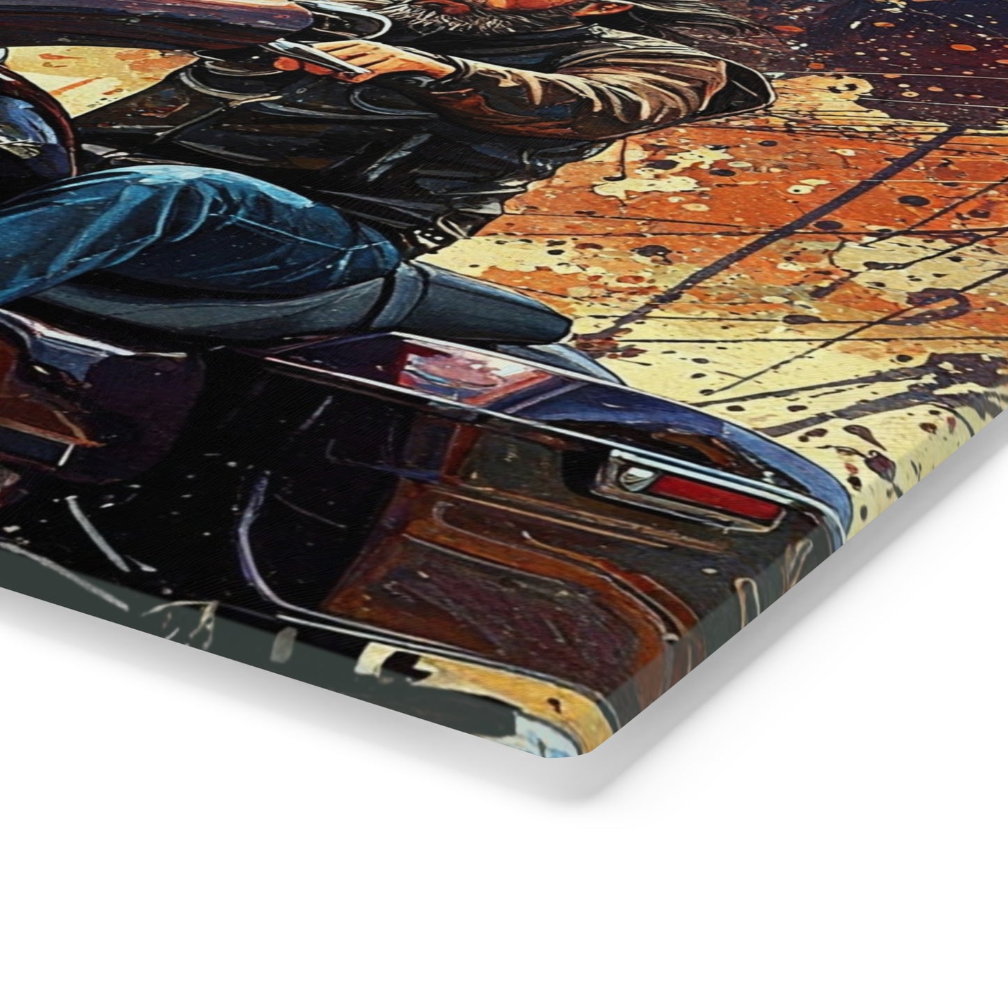 Cutting Board - Motorcycle Adventure- Cheese Tray-Perfect for Bikers & Grill Lovers