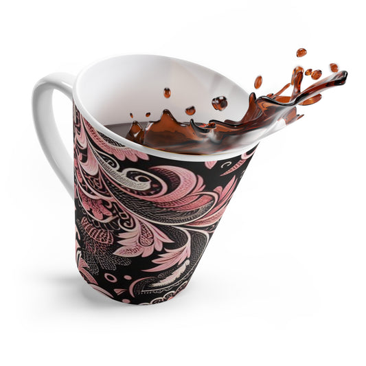 Latte Mug - Bold Pink Ceramic Latte Mug – Cute Coffee Gift for Women