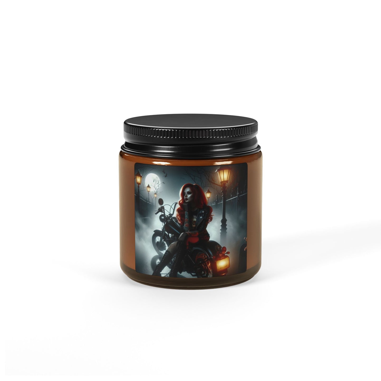 Rebellious Spirit Scented Candle - Cozy Vibes, Perfect for Home Decor, Gifts, Aromatherapy, Halloween Decor, Motorcycle Lover's Candle