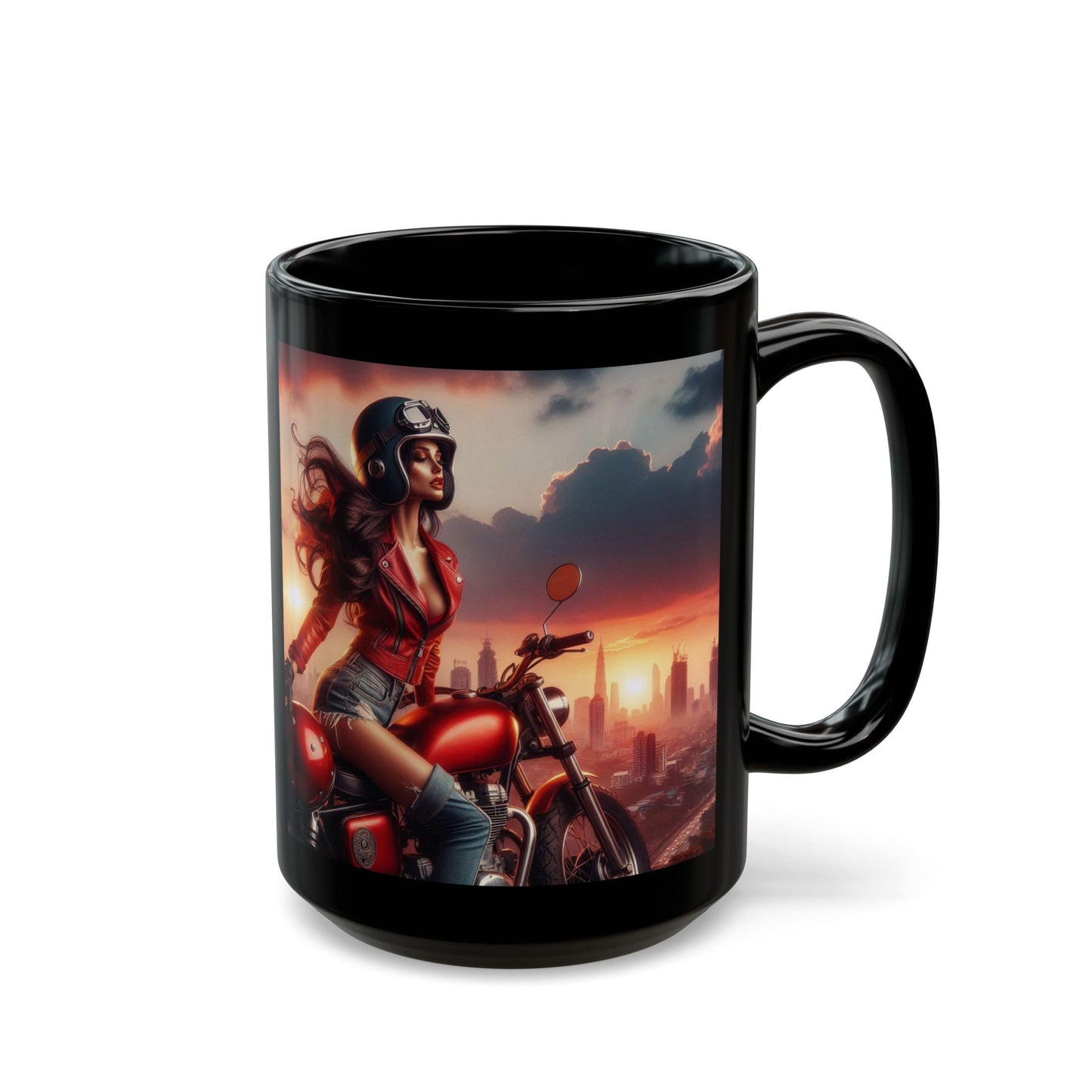 Mug-Pin Up Girl Coffee Cup - Unique Gift for  Motorcycle Enthusiasts