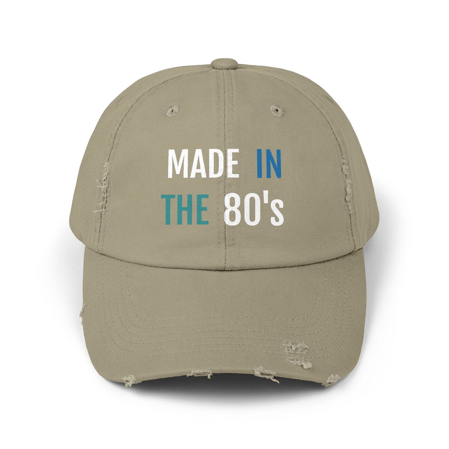 Retro 80's Distressed Cap, Vintage Style Hat, Unisex Gift, Casual Accessory, Outdoor Wear, Birthday Present, Nostalgia Merchandise