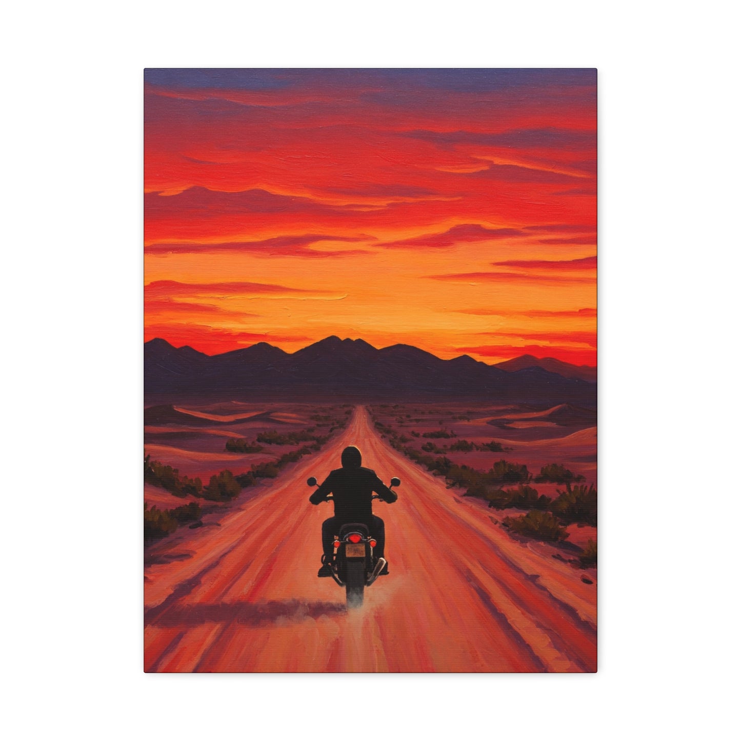 Wall Art-Freedom Ride Sunset- Canvas Art Print