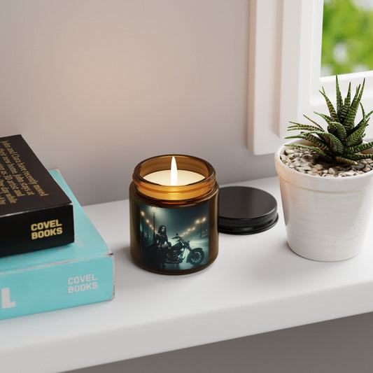 Gothic Dream Scented Soy Candle, Amber Jar Candle, Eco-Friendly Gift, Cozy Home Decor, Ideal for Halloween or Everyday Use