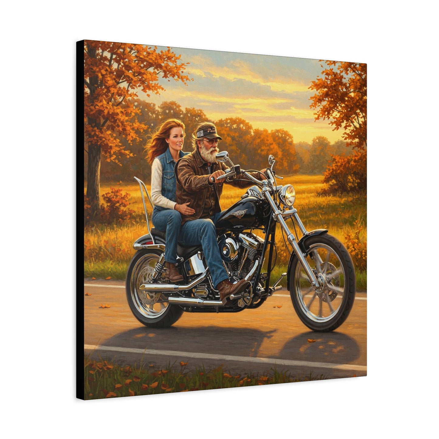 Motorcycle Ride Wall Art – Canvas Art for Motorcycle Lovers & Biker Decor