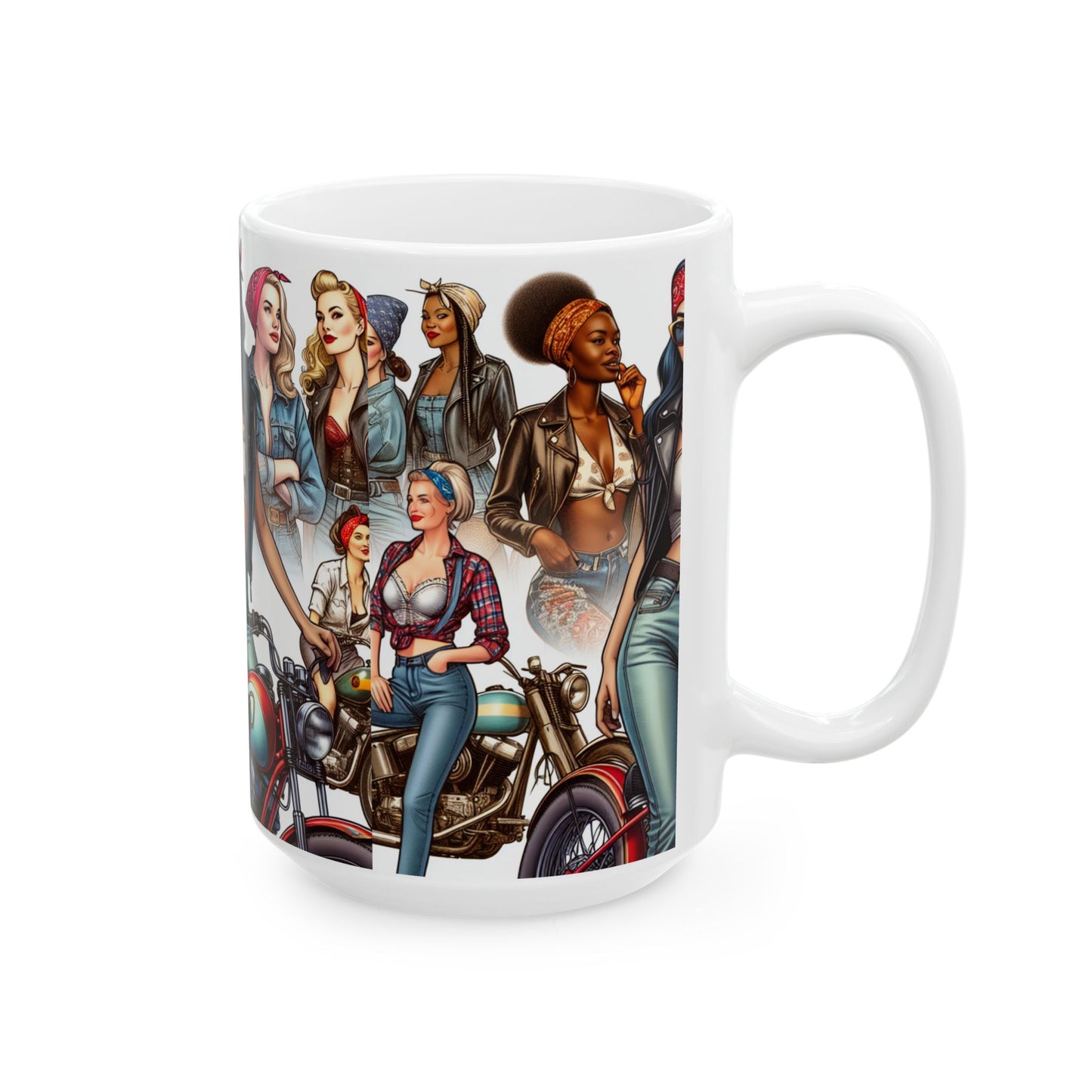 Mug - Biker Collage, Women Who Ride-Coffee gift