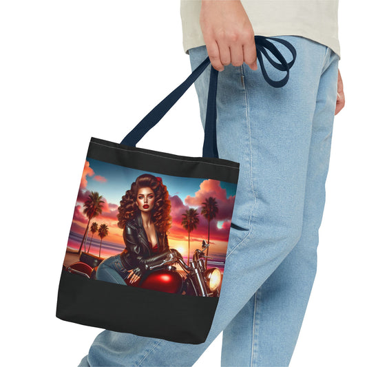 Tote Bag- Motorcycle Pinup Tote