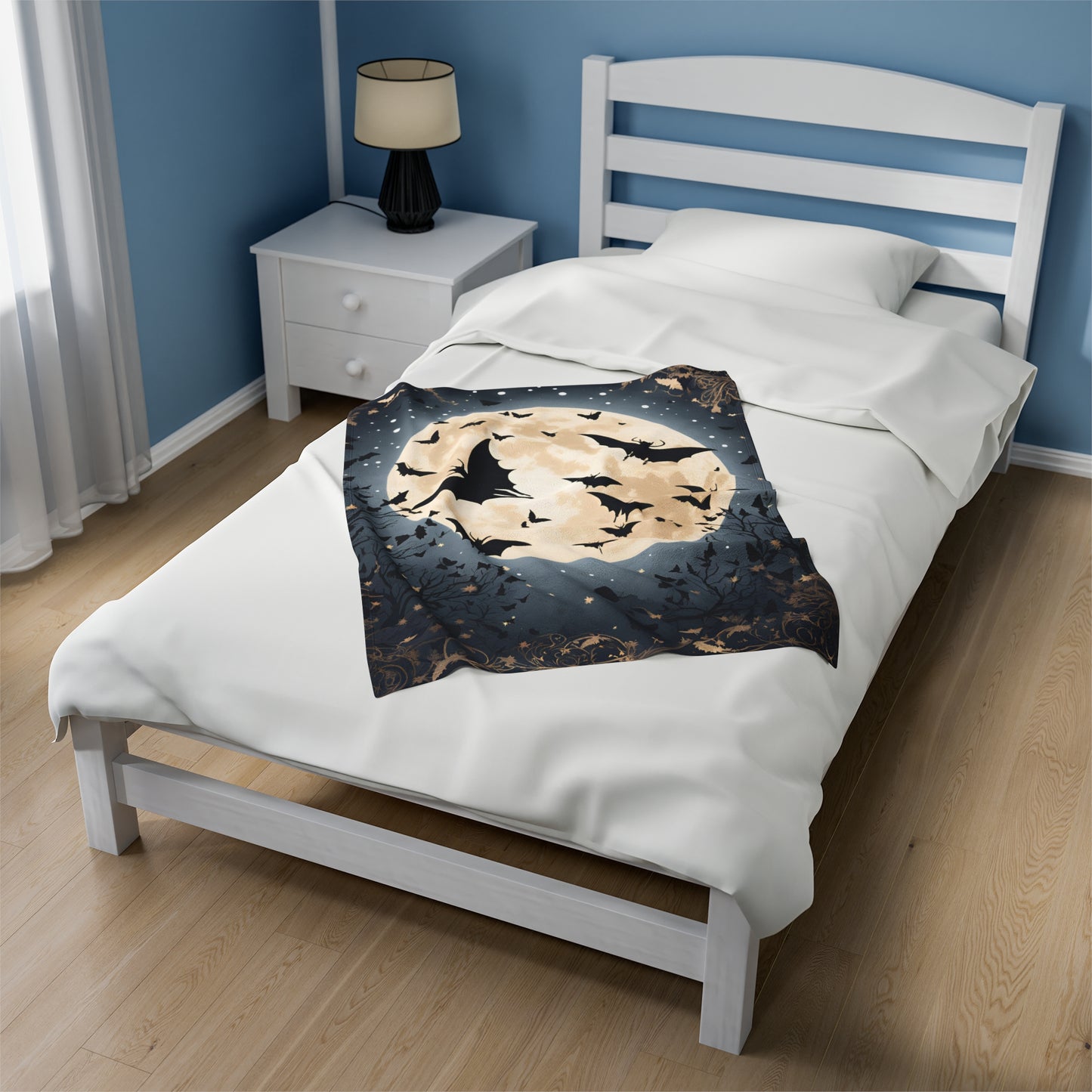 Plush Blanket - Bats in the Moonlight-Wall decor-Couch throw