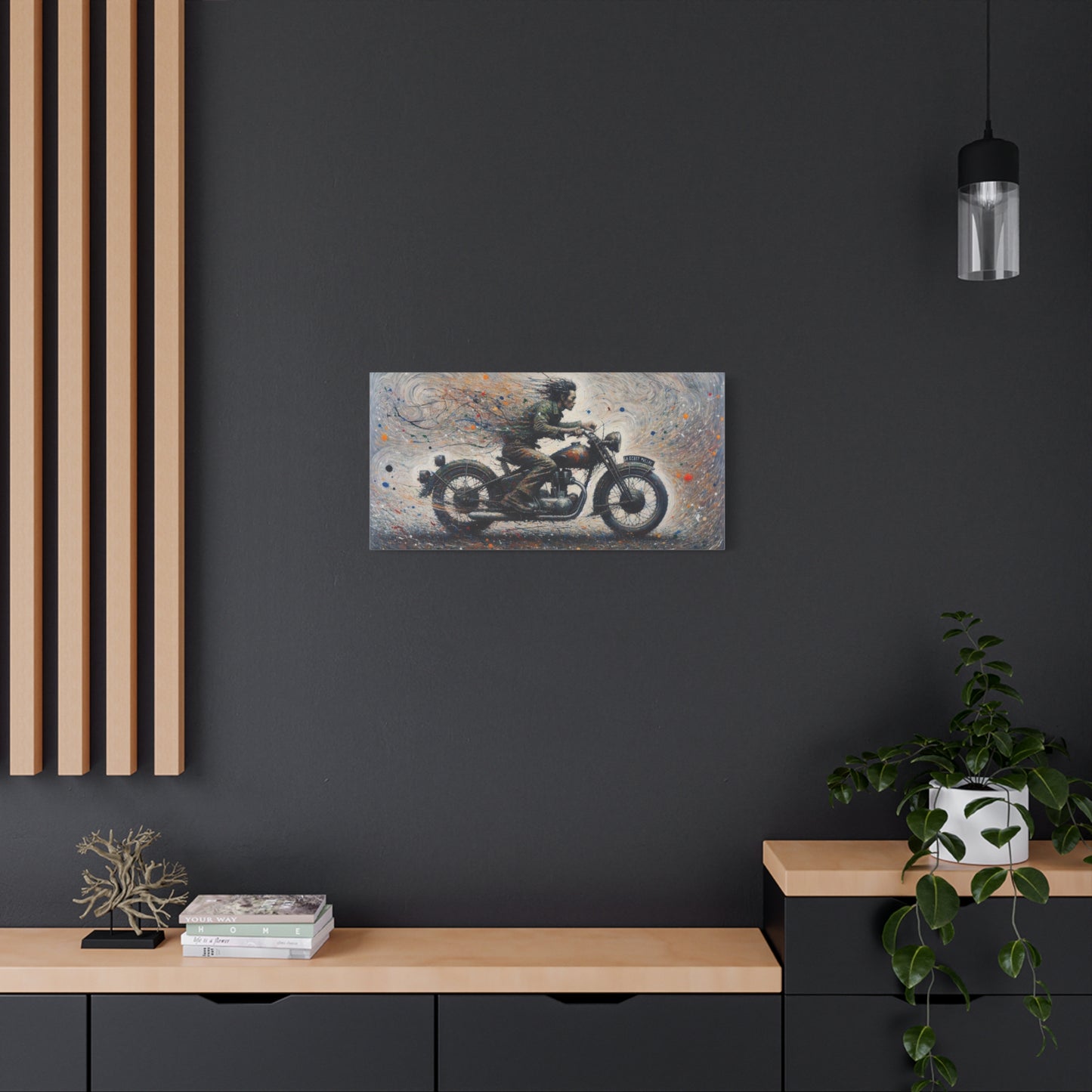 Wall Art-Motorcycle Adventure-Matte Canvas Wall Art - Ideal for Bikers and Art Lovers