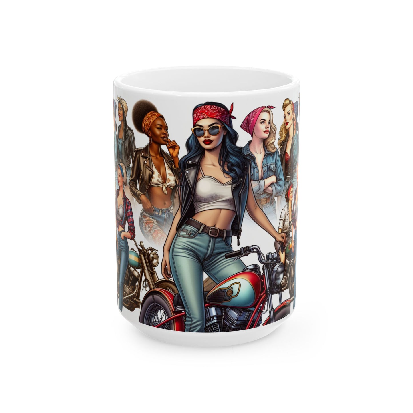 Mug - Biker Collage, Women Who Ride-Coffee gift