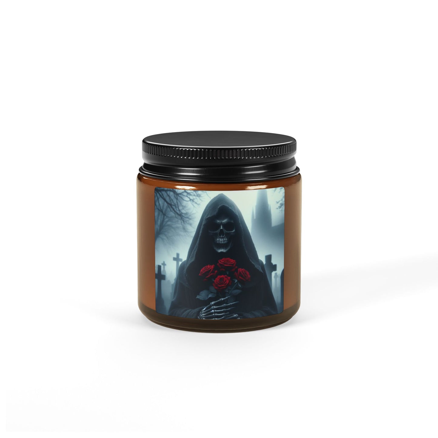 Dark Beauty Scented Soy Candle - Gothic Decor, Aromatherapy Gift, Halloween Decor, Relaxation Candle, Home Fragrance