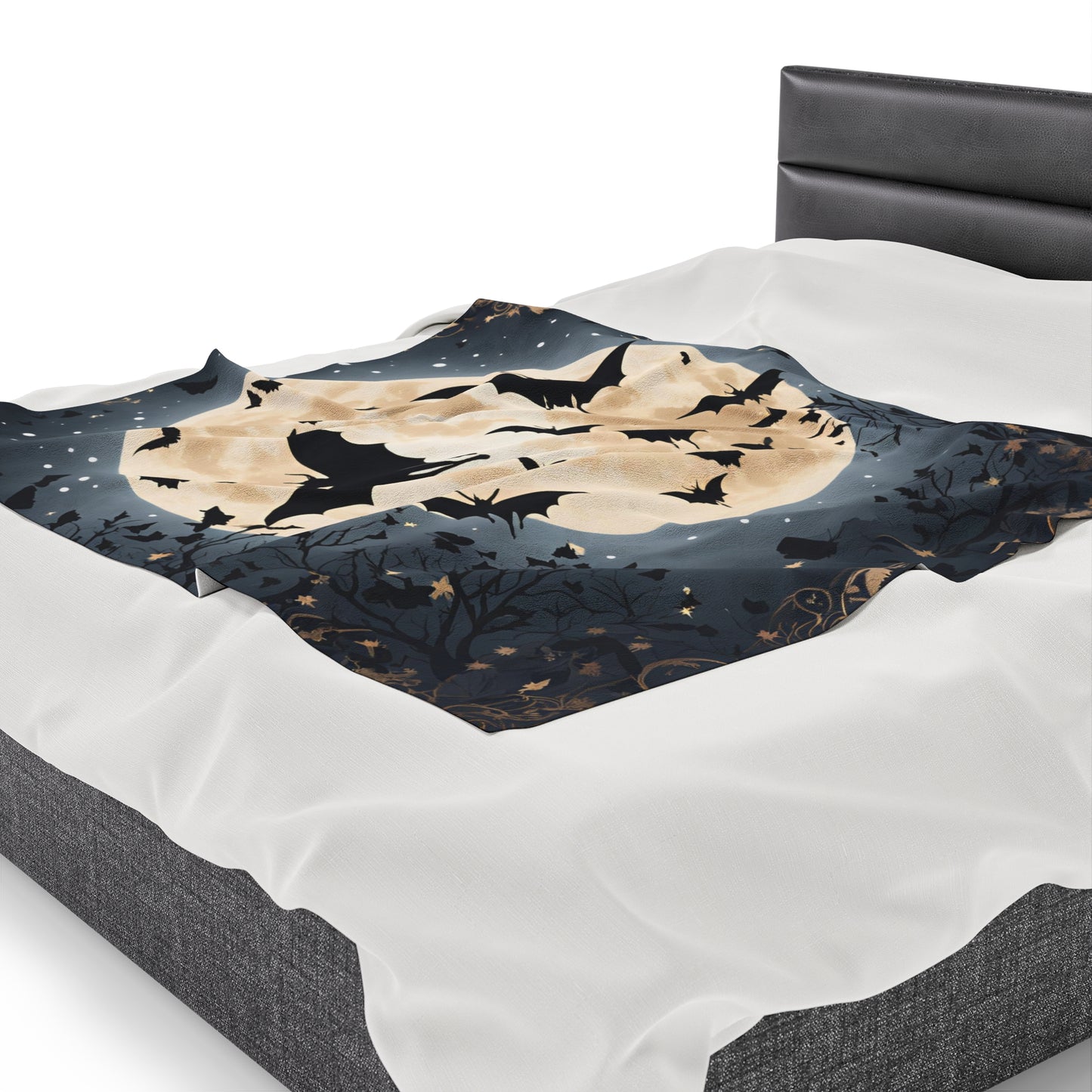 Plush Blanket - Bats in the Moonlight-Wall decor-Couch throw