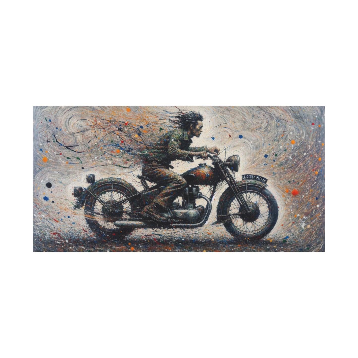 Wall Art-Motorcycle Adventure-Matte Canvas Wall Art - Ideal for Bikers and Art Lovers