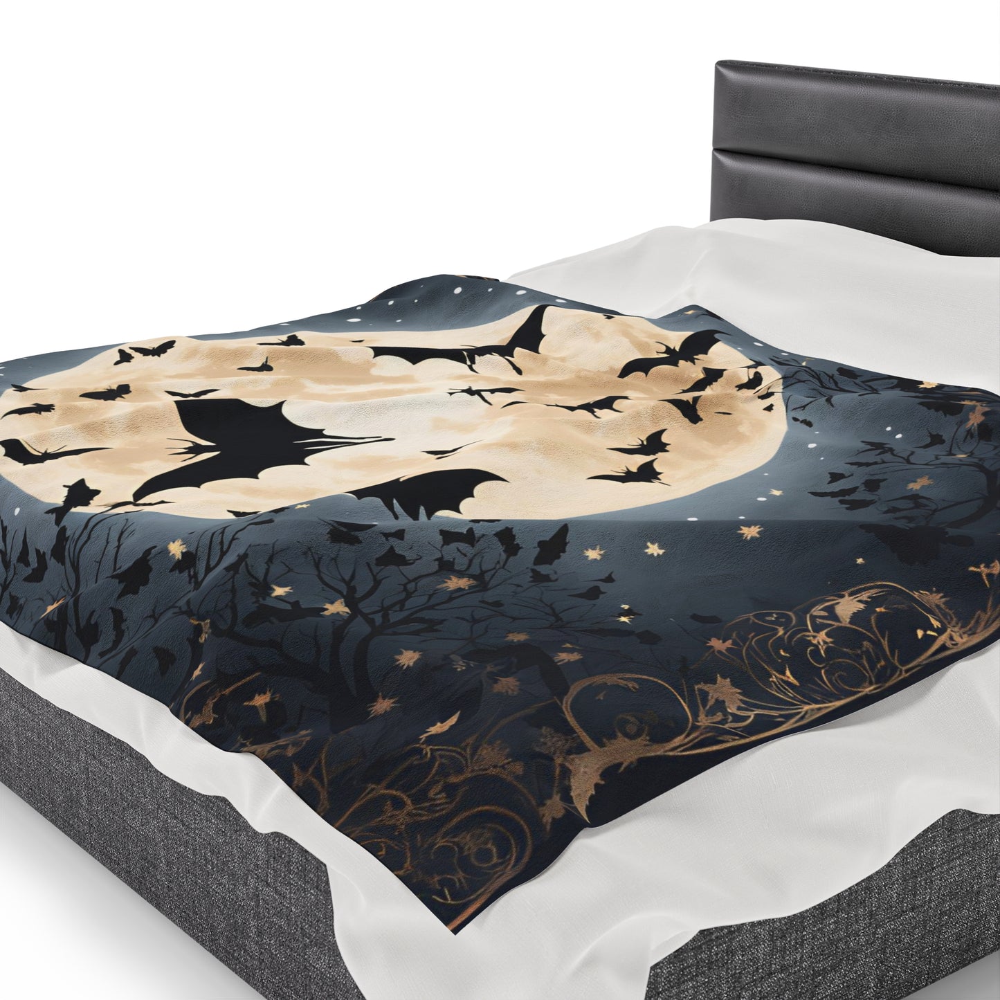 Plush Blanket - Bats in the Moonlight-Wall decor-Couch throw