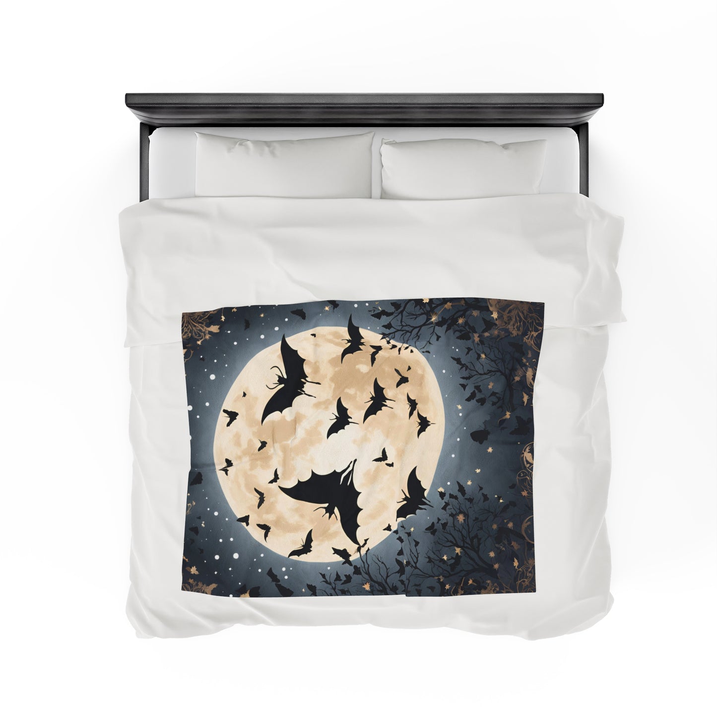 Plush Blanket - Bats in the Moonlight-Wall decor-Couch throw